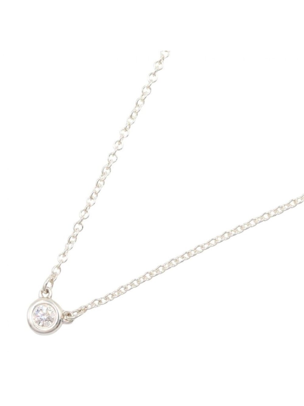Tiffany & Co Necklace by the Yard 925 Sterling Silver Diamond